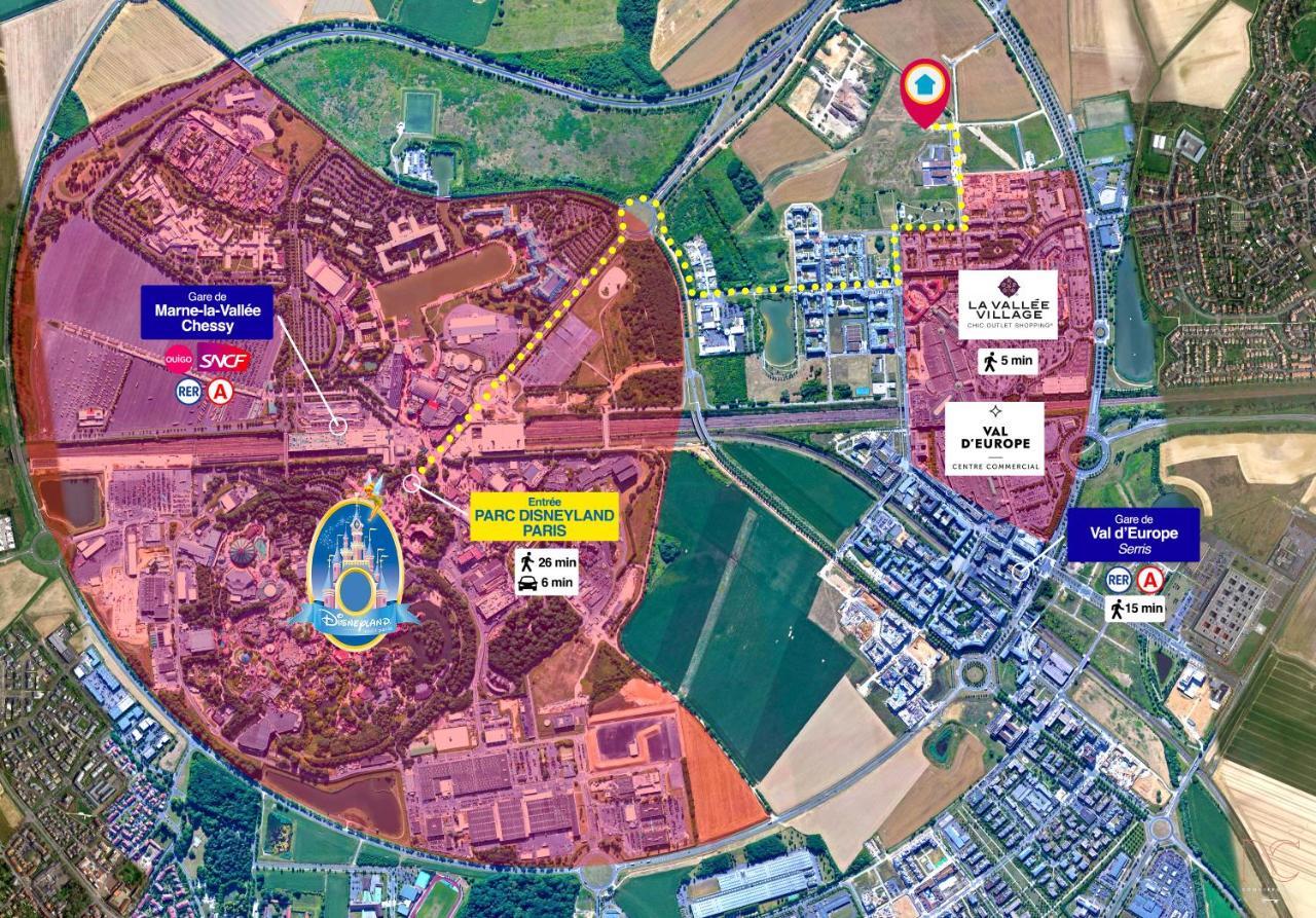 Disneyland-Paris 8Pers,Parking, Borne Recharge Ve, Wifi Serris Zewnętrze zdjęcie